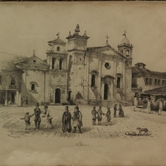 Η πλατεία Αγίου Μάρκου προσεισμικά, σχέδιο Αναστασίου Σάρτζιντ (1826-1882)